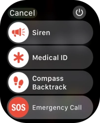 Press the power off icon.