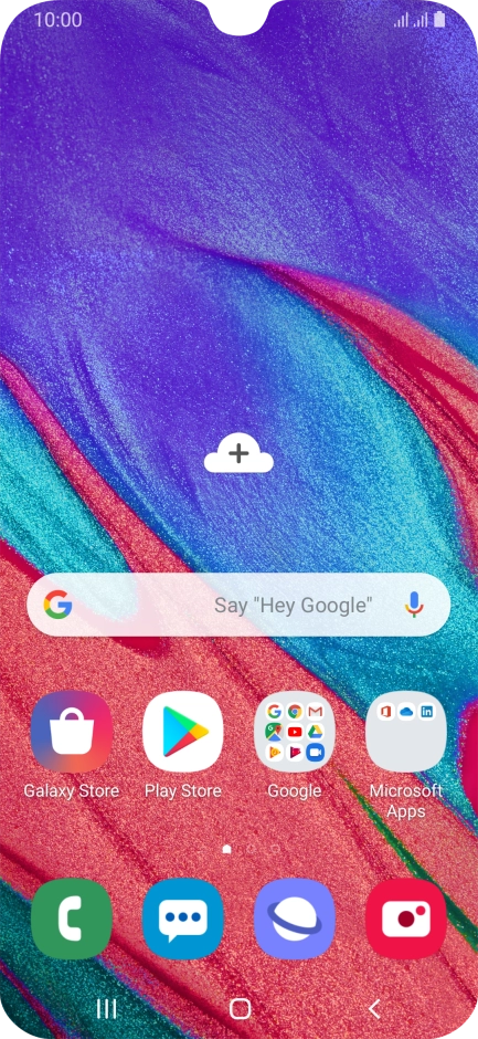 Press the Application key.