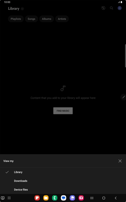 Press the required category and go to the required audio file.