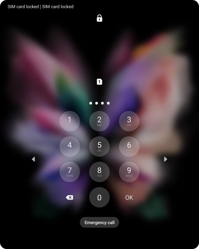 If you're asked to key in your PIN, do so and press OK. The default PIN is 1111.