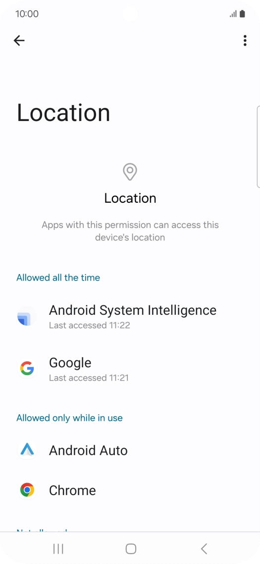 Press the required app.