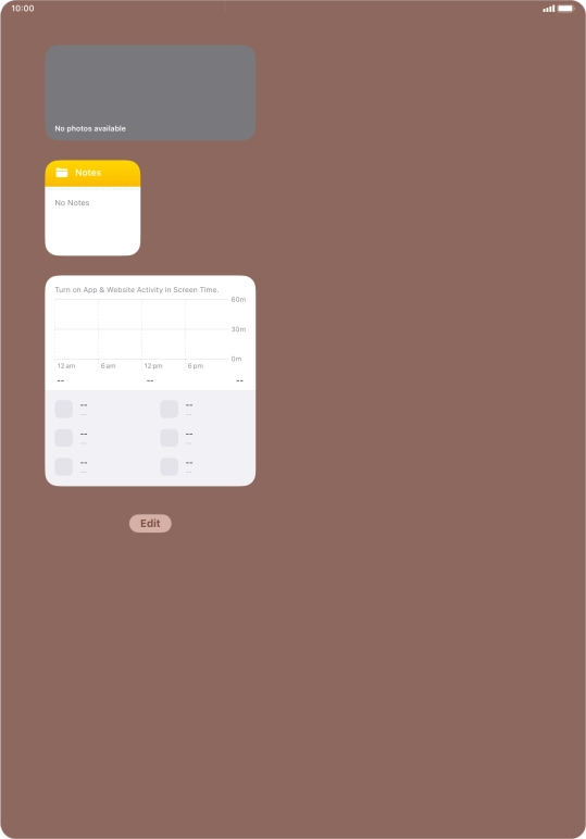 Press and hold the required Widget Stack.