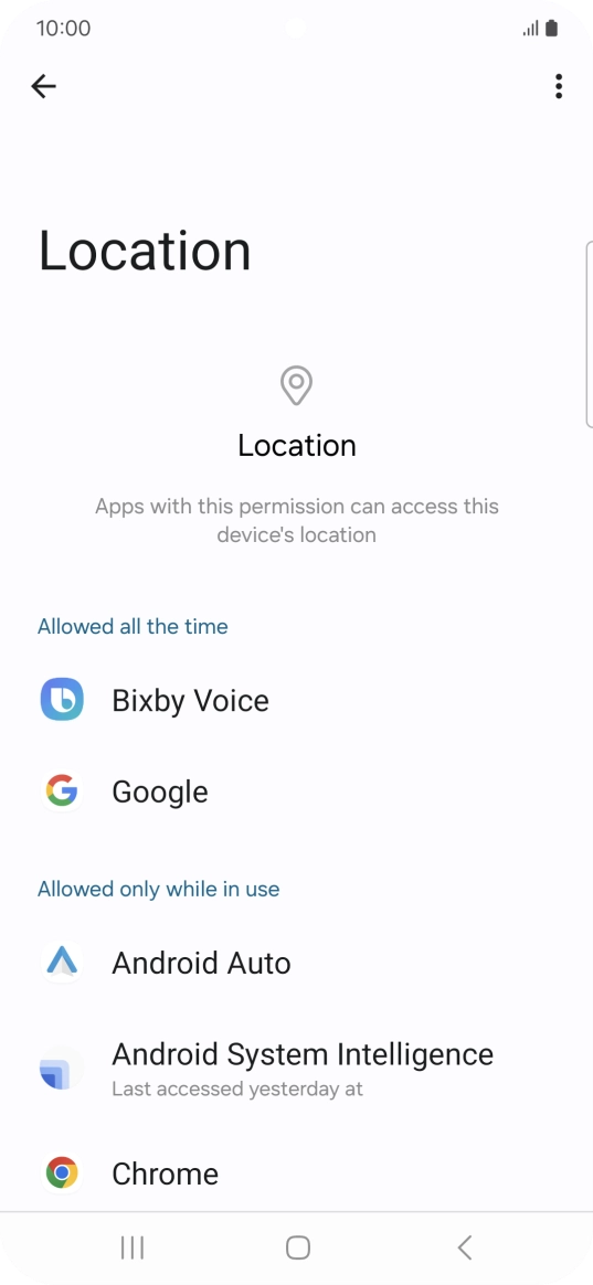 Press the required app.