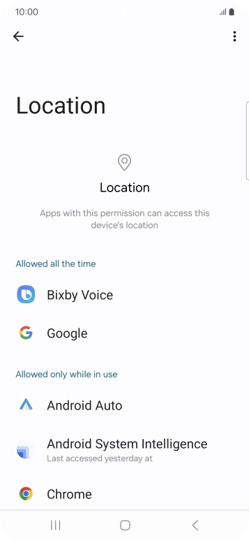 Press the required app.