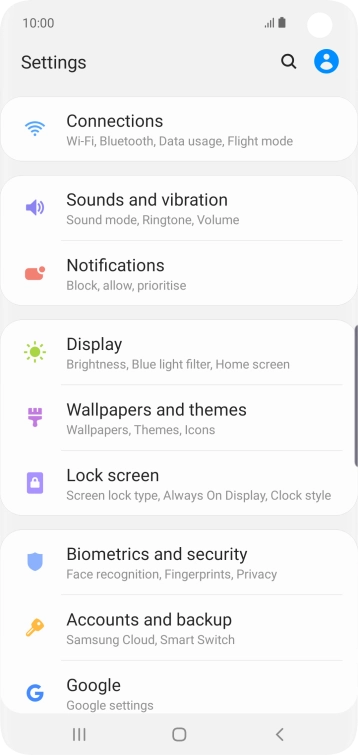 Press Accounts and backup.