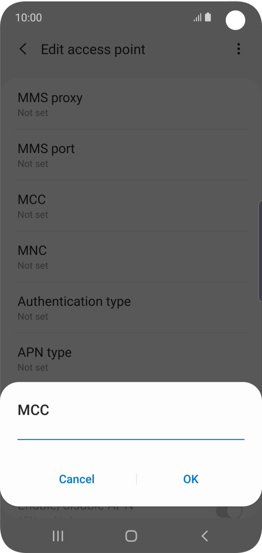 Key in 234 and press OK.