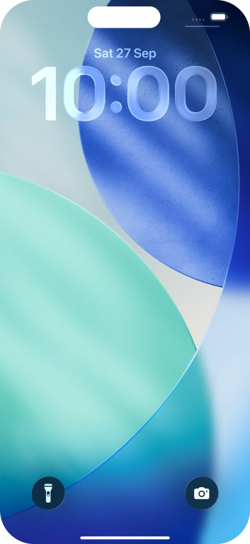 Slide your finger upwards starting from the bottom of the screen.