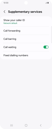 Press Call forwarding.