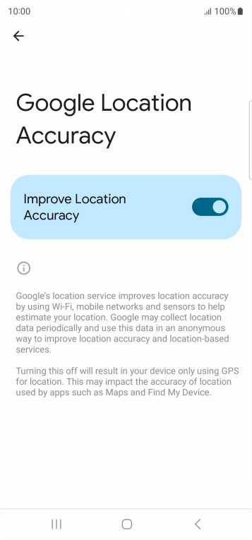 If you press the indicator next to 