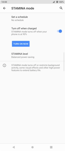 Press TURN ON NOW to turn on the function.