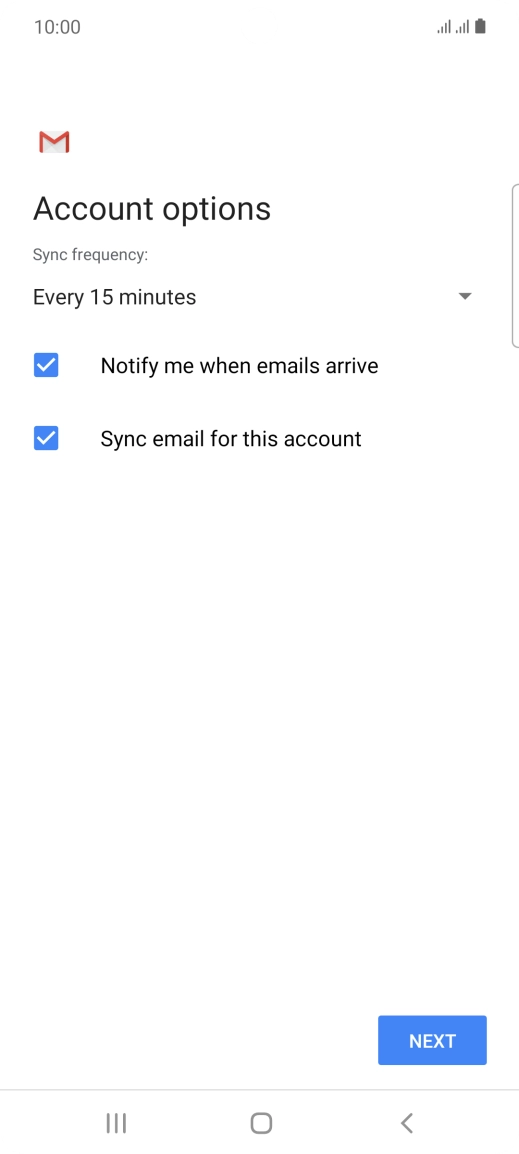 Press the drop down list below 