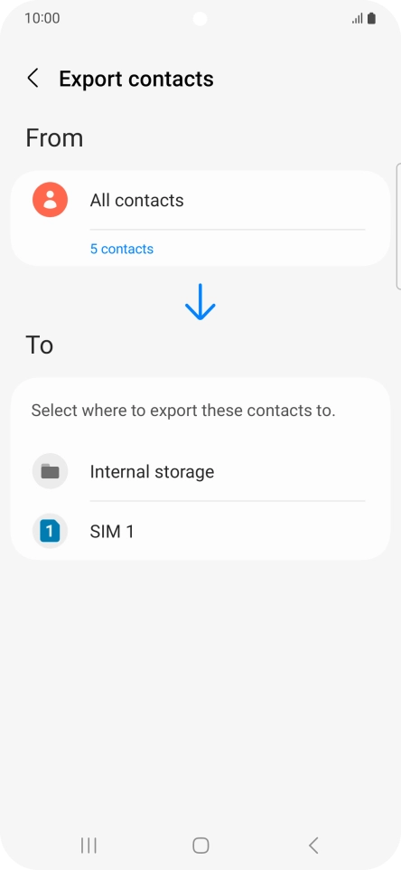 Press the name of the SIM.