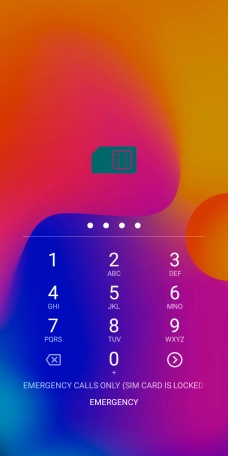 If you're asked to key in your PIN, do so and press the confirm icon. The default PIN is 1111.