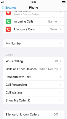 Press Wi-Fi Calling.