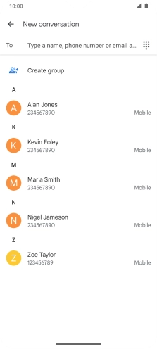 Press the field next to 