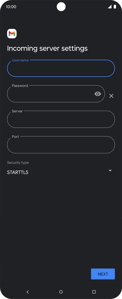 Press the field below 