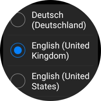 Press the required language.