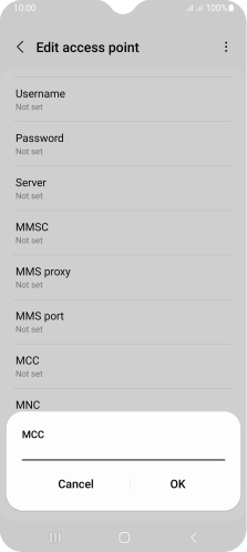 Key in 234 and press OK.