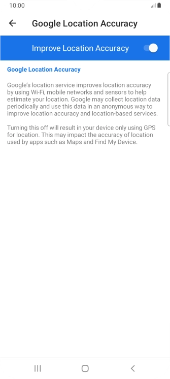 If you press the indicator next to 