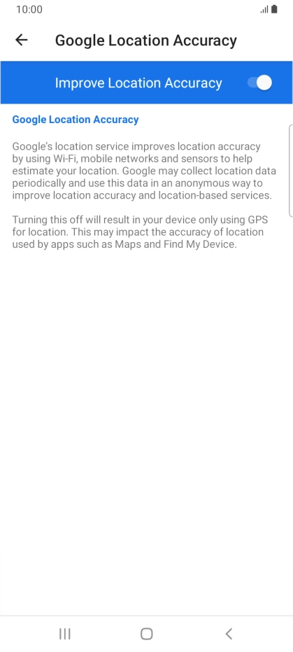 If you press the indicator next to 