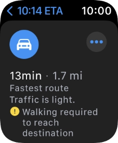 Press the required route.