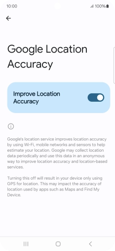 If you press the indicator next to 