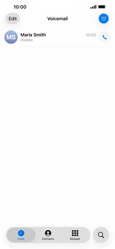 Press the required message.