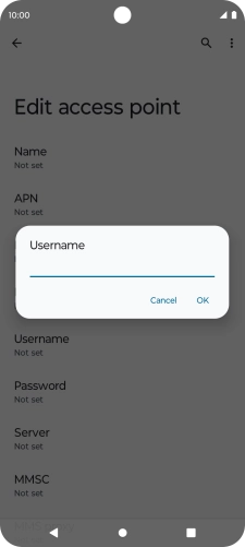 Key in eesecure and press OK.