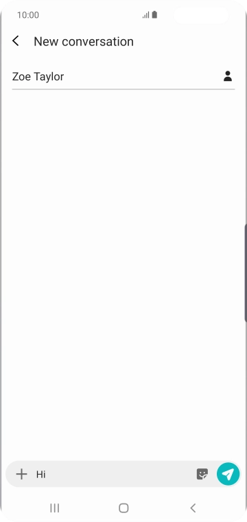 Press the attachment icon.