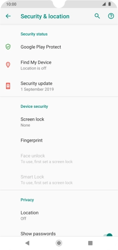 Press the Home key to return to the home screen.