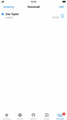 Press the required message.