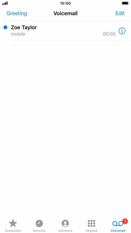 Press the required message.