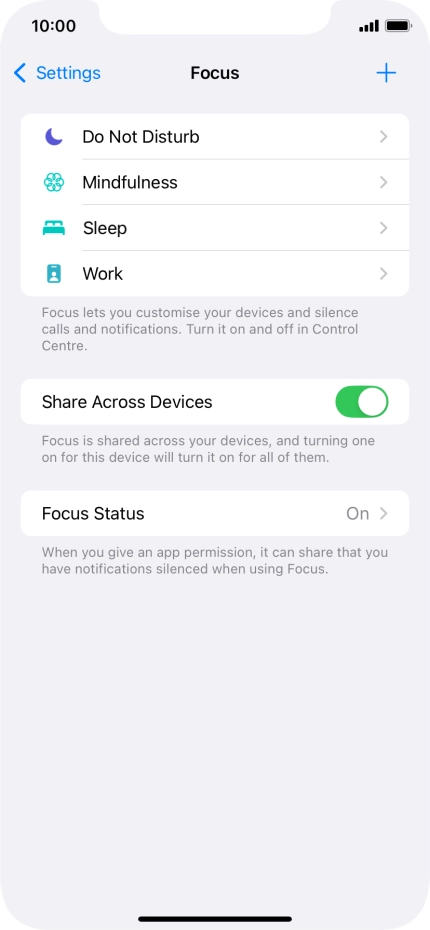 Press Do Not Disturb.