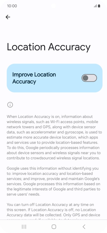 If you press the indicator next to 