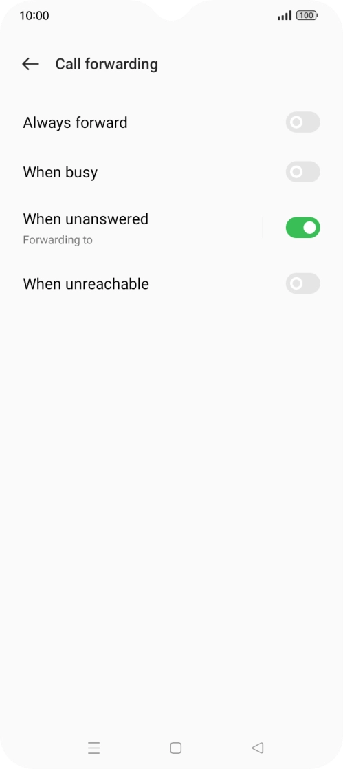 Press the Home key to return to the home screen.