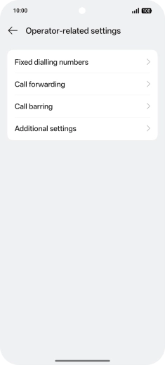 Press Call forwarding.