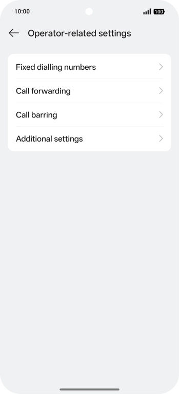 Press Call forwarding.