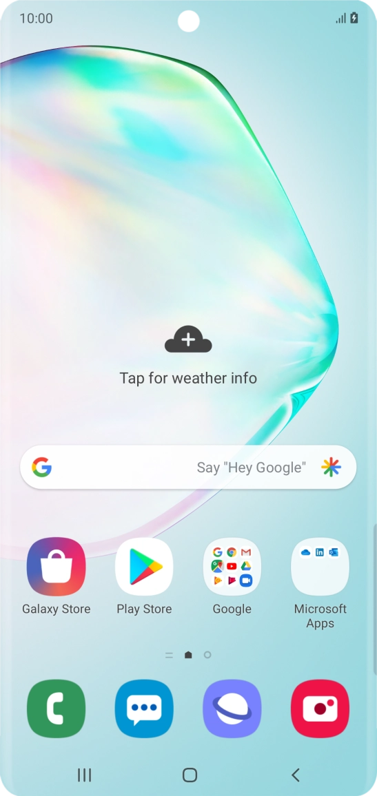 When the battery charging icon is displayed, charging is in progress.