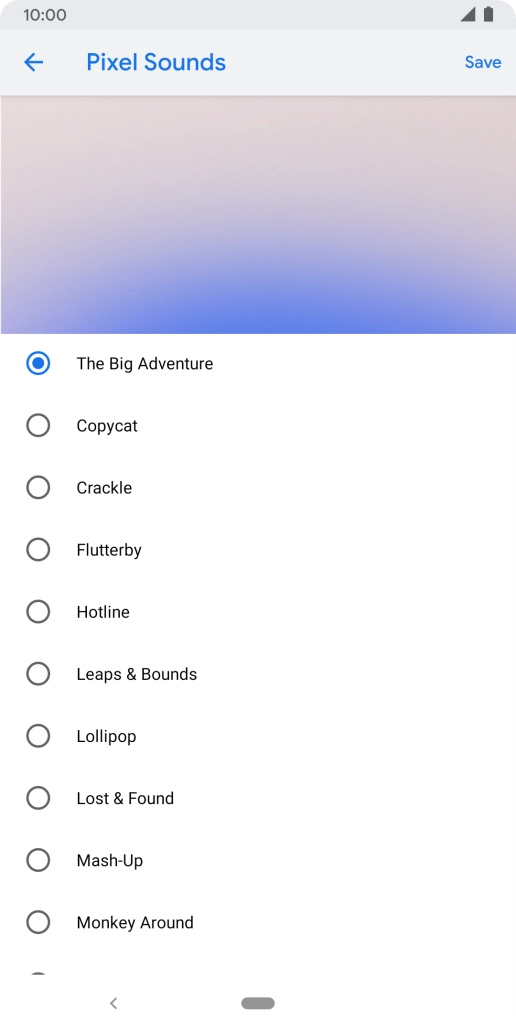 Press the required ring tones to hear them.