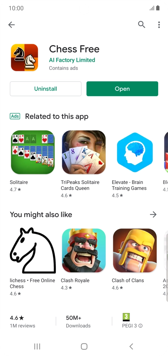 Press the Home key to return to the home screen.