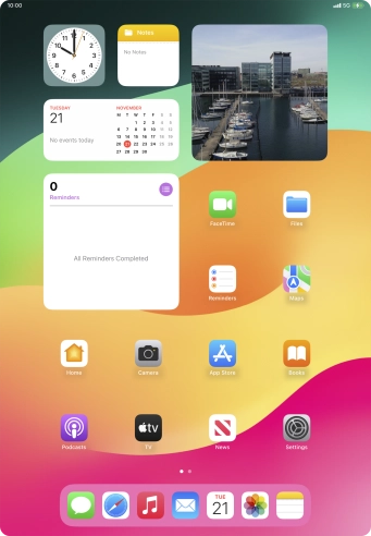 When the battery charging icon is displayed, charging is in progress.