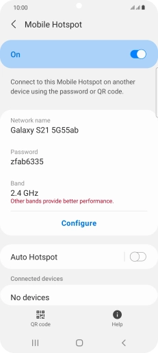 Press the Home key to return to the home screen.