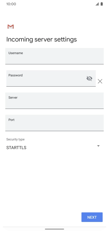 Press the field below 