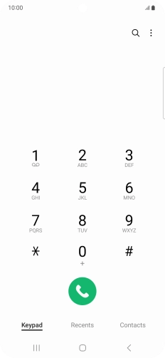 Press the menu icon.