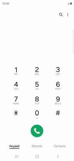 Press the menu icon.