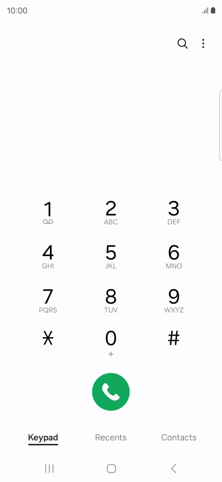 Press the menu icon.