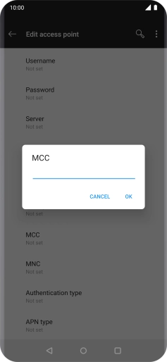 Key in 234 and press OK.
