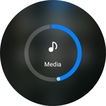 Slide the circle to select the required volume.