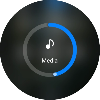 Slide the circle to select the required volume.