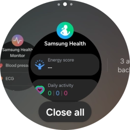 To end one running application, slide your finger upwards on the required application.
